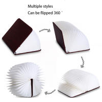 Lámpara De Mesa Portátil LED 3D Plegable Con Luz Nocturna De 7 Colores Recargable Por USB Madera Magnética Para Regalo De Navidad Y Fiestas Decoración - details 2