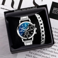 Reloj De Negocios Para Hombre Moda Reloj De Cuarzo Con Correa De Acero Inoxidable Y Cierre De Seguridad (No Incluye Caja) - details 0