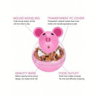 Juguete Interactivo Para Perros Y Gatos Ratón Tumbler Con Bola De Alimentos Dispositivo Antirrebandeur De Alimentos Plástico Universal - details 8