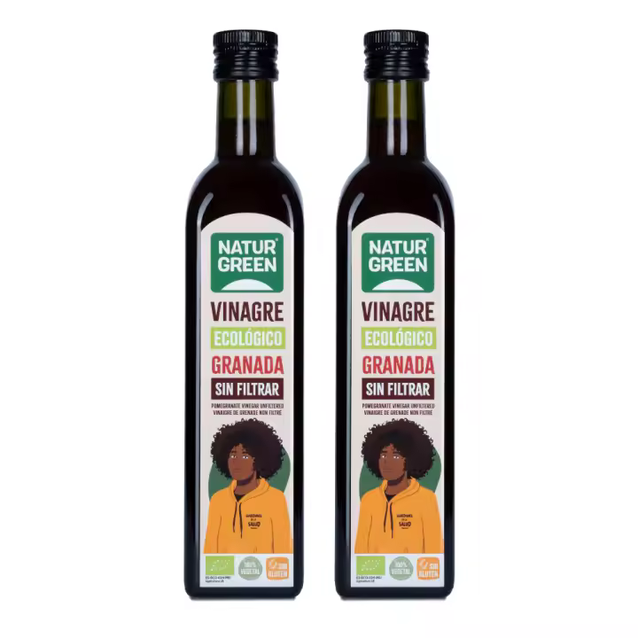 Vinagre Ecológico Granada Sin Filtrar | Pack 2 | Sin azucares añadidos | Naturgreen - 1