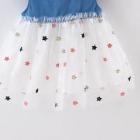Vestido De Verano Para Niñas 0-3 Años Con Manga Volante Pequeño Y Lazo Estilo Cowgirl Polka Dot Colorido Vestido De Princesa Dulce - details 14
