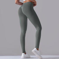 Leggings De Yoga Para Mujer Cintura Alta Levantamiento De Caderas Gimnasio Sin Costuras Pantalones De Deporte Fitness Running - details 82