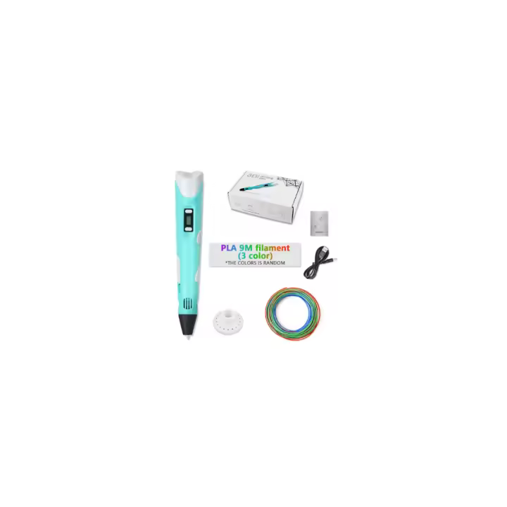 Bolígrafo 3D infantil Impresión tridimensional niños juguete + Cable de carga + Soporte + Filamento PLA 9m ⋆ Diseño ergonómico ⋆ Tecnología moderna ⋆ Conectividad estable ⋆ Compatible con la mayoría de marcas ⋆ Uso práctico y seguro - 1