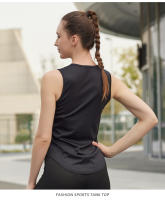 Top Deportivo Para Mujer Transpirable Y Anti-Sudor Con Estilo De Yoga Running Quick Dry Sin Mangas Para Atletismo Maratón - details 5