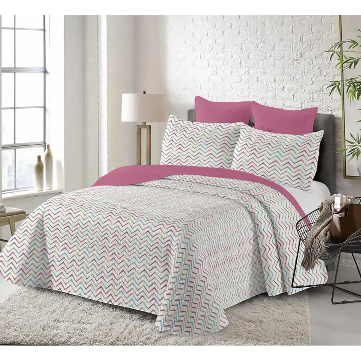 Colcha boutí + 2 fundas de almohada , Estampada para Primavera, Verano, otoño e Invierno. 100% Microfibra 90cmX105cmX135cmx150xcm - 1