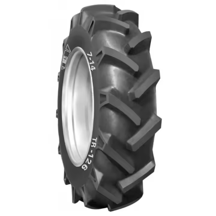 Neumático Agrícola Industrial Bkt 7 -14  Tr-126  4Pr Tt Agricola Traccion Quality Tr-126 Verano - 1
