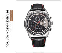 Reloj De Cuarzo Para Hombre PAGANI DESIGN Marca De Lujo Moda Militar Con Correa De Cuero Resistente Al Choque Y Agua Calendario Completo Múltiples Tiempos - details 10
