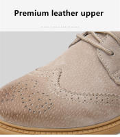 Zapatos De Cuero Genuino Para Hombre Zapatos De Negocios Retro Zapatos Formales Talla Grande De Alta Calidad Zapatos Casuales Con Diseño De Brogues - details 4