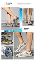Sandalias Romanas de Cuero Genuino para Hombre - Varios Modelos y Tallas – Zapatos de Verano Casuales para Playa y Exterior, Cómodos y Transpirables - details 3
