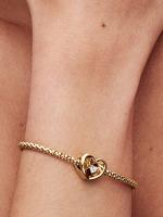 Pandora - Charm de corazón radiante y Piedra-Baño de Oro de 14K - details 2