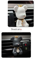 Perfume De Coche Diffusor De Aire Acondicionado Adornos De Gypsum Para Decoración Del Interior Del Vehículo Con Joyería Oso Aromaterapia - details 8