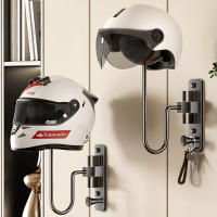 Soporte De Gafas De Motocicleta Para Pared Con Ganchos Para Llaveros Y Bolsos Rotación De 180° Almacenamiento De Chaquetas Y Gorras Material De Aluminio Espacial Unisex - details 1