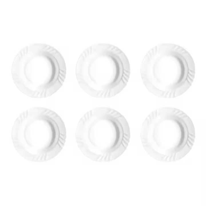 BORMIOLI ROCCO EBRO 6 Fuente Redonda Opal 32CM Blanco Brillo Fabricado en España Reciclable - 1