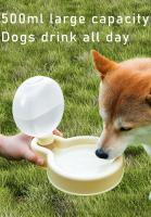 Botella De Agua Portátil Para Gatos Y Perros 500ml Con Cuenco Plegable Para Viajes Dispensador De Agua Para Mascotas Universal - details 2