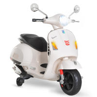 HOMCOM Moto Eléctrica Infantil Coche Triciclo Vespa Scooter Eléctrico a Batería con Luz MP3 USB Bocina para Niños Más de 3 Años Carga 30kg - details 0