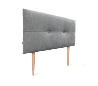 DHOME Cabecero de Polipiel o Tela AQUALINE Pro cabeceros Cabezal tapizado Cama Lujo (Gris Tela) - details 6