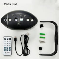 Nuevas Luces De Escenario RGB LED 2024 Rotativas Disco DJ Bola Estroboscópicas Control Remoto Y Sonido Regalo De Navidad Para Fiesta Club Carro - details 13