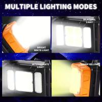 Luz solar de emergencia, luz LED multifunción para acampar, linterna portátil para exteriores con carga USB, luz roja, señal SOS, batería de níquel incluida, para acampar, hacer senderismo y pescar - details 5