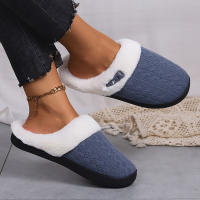 Zapatillas Casuales De Pelo Fluffy Para Mujer Invierno Plush Interior Zapatos De Mujer 2025 Plataforma Calientes Tallas Grandes Pareja Planas - details 18