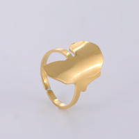 Anillo Abierto De Acero Inoxidable Con Mapa De Africa En Color Dorado Para Mujeres Y Niñas Joyería Étnica Cultural De Moda Regalo - details 8