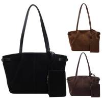 Bolso De Hombro Para Mujer De Cuero Suave Con Bolsillo Interior Y Cremallera Color Sólido Bolso De Mano Para Trabajo Y Viaje - details 6