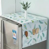 Cubierta De Refrigerador Y Lavadora a Prueba De Polvo Y Aceite Funda De Almacenamiento Para Hogar Toalla Protectora - details 6