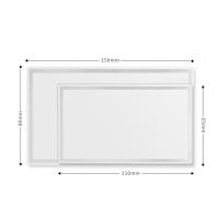 Espejo De Maquillaje Rectangular Para Interior Del Coche 15x8cm Accesorios De Auto Espejo De Espejo Solar Grande Para Visera Del Coche - details 3