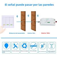 Interruptor Inalámbrico CENFAYA 433HMz 10A Relé Para Luz LED Lámpara Ventilador 86 Panel De Pared Compatible Con 110V 220V 230V - details 2
