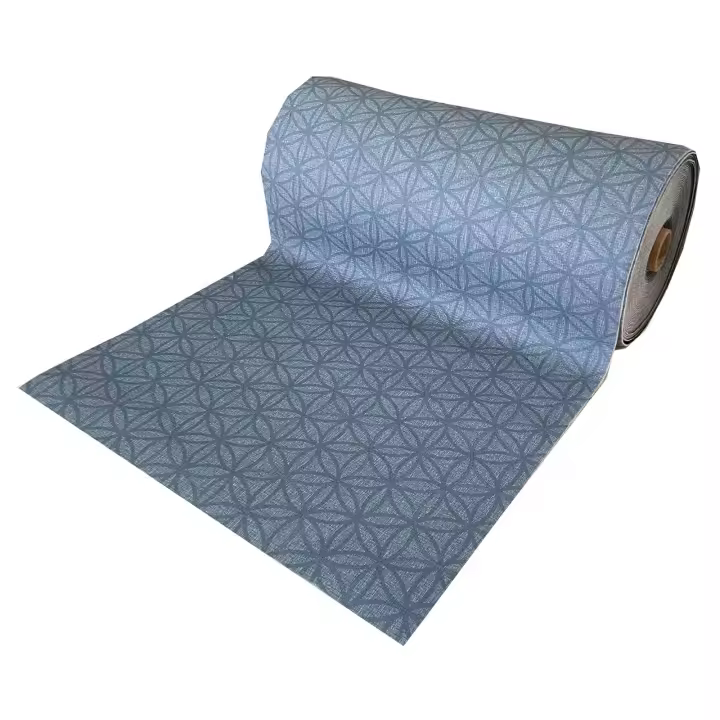 Alfombra moqueta antideslizante por metros para cocina y pasillo - Mosaico Geométrico Azul 7080010-2 - 1