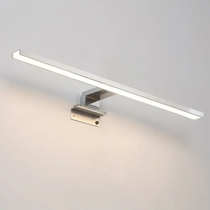 Lámpara LED para espejo de baño de 40cm, 7W, 700 lúmenes, lámpara para espejo de baño de 230 voltios, baño completo de aluminio 3 en 1 - 1