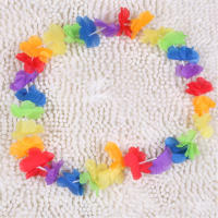 100pcs Coronel De Flores Artificiales Para Navidad En Estilo Hawaiano Decoración De Puerta Para Fiestas Luau Torpil - details 12