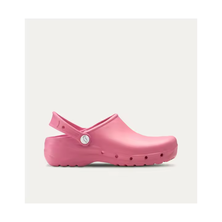 Zuecos Sanitarios rosa mujer   Textil, extraible, efecto memoria y antibacteriano - 1