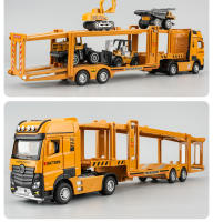 Modelo De Coche De Rescate En Escala 1/32 De Aleación Juguetes De Transporte De Automóviles Dobles Capas Extensas Para Niños Y Coleccionistas - details 10