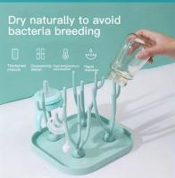 Estante De Secado Multifuncional Portátil Verde Soporte Para Botellas De Bebé Desmontable Estante De Secado - details 0