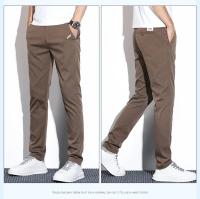 Pantalones Casuales Para Hombre Verano 2024 Lyocell Estirables Ligeros Y Suaves Moda Negocios Transpirables Pantalones Slim De Cierre De Cremallera - details 12