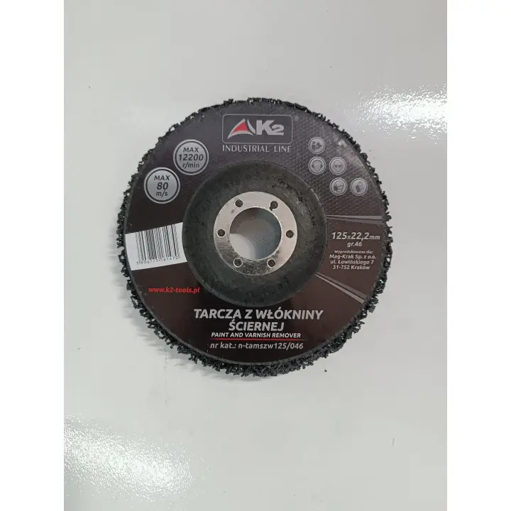 Pack 3 uds. - Disco de Vellón abrasivo para amoladora 125mm - Marca K2 - TAMSZW125/046 - 1