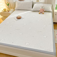 Almohadilla De Látex Natural Para Verano Con Estampado De Oso Fresco Y Moderno Almohadilla De Seda Refrescante Doblablable Para Cama Textil Suave Y Cómodo - details 4