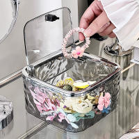 Organizador De Accesorios De Pelo Caja De Almacenamiento Transparente Para Cinturones De Cabello Lazos Algodón Organización De Cajas Y Contenedores Para Ropa Y Hogar - details 2