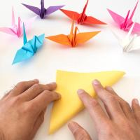 Papel de origami, colores surtidos, 200 hojas 15,2cm. Surtido de colores vibrantes; ambas caras son del mismo color Flexible y fácil de manipular; al doblarlo, retiene bien los pliegues; no se rompe con facilidad; peso de 70 g/m2 Distrilocu - details 2