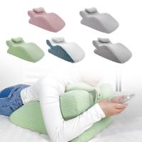 Almohada Face down Para Descanso Ergonómica Con Soporte Cervical Almohada De Masaje Para Dormir Y Leer Cubierta Desmontable Y Lavable Poliéster 100% Espuma De Memoria - details 3