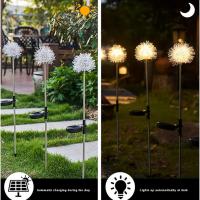 Lámpara Solar De Jardín Con Balón De Hierro Y Remolinos Flor LED Exterior Impermeable Decoración De Noche Para Atrio Artística - details 6