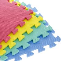 Pack 9 Baldosas EVA 30x30 cm – Alfombra Puzzle de Espuma Antigolpes, Suelo Protector Antideslizante y Aislante – Colores Rojo Claro, Azul, Verde y Amarillo O NEGRO – Ideal para Gimnasio, Juegos, Camping y Hogar - details 6