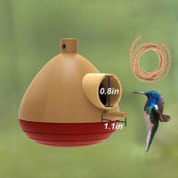 Alimentador de colibrí de madera para exteriores, alimentador de colibrí de fácil llenado para amantes de los pájaros, regalo para amigos y familiares - details 4