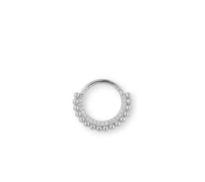 Piercing Septum de Plata, Diseño Chiguagua, 10mm, Color Plateado ( SE VENDE POR UNIDAD) , Ref: CHP153673A - 1