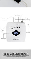 Lámpara Profesional De Uñas LED UV Recargable Sin Cable Con Luz Para Gel Y Máquina De Uñas Tiempo De Configuración De 4 Herramienta De Uñas - details 3