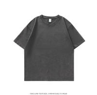 Camiseta Oversize De Algodón 100% Vintage YJKVUR Para Hombres Ropa Casual Coreana Y2k Verano 2024 Cuello Redondo Manga Corta - details 7