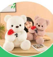 Muñeco De Peluche De Oso Para Día De San Valentín Regalo Para Niñas Juguetes De Animales Suaves Rellenos De Algodón PP Edad Recomendada 3-18+ - details 4