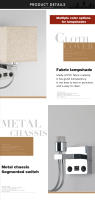 Lámpara De Pared Moderna E27 Con Luz De Lectura LED Y USB Para Dormitorio Sala De Estar Hotel Instalación En La Pared Material De Tela - details 15