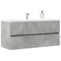 vidaXL Armario para lavabo contrachapada gris hormigón 100x38,5x45 cm - details 0