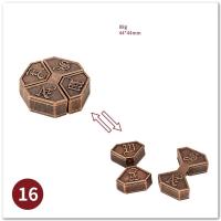 Juguete De Lógica Para Adultos Metálico De Aluminio 3D Juego De Desbloqueo De Cerraduras Laberinto Juguete De Resolución De Puzzles - details 3